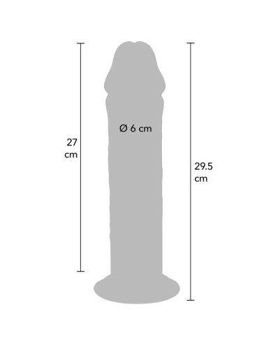 GET REAL - DELUXE THICK DOUBLE-DENSITY TPE DONG 29.5 CM