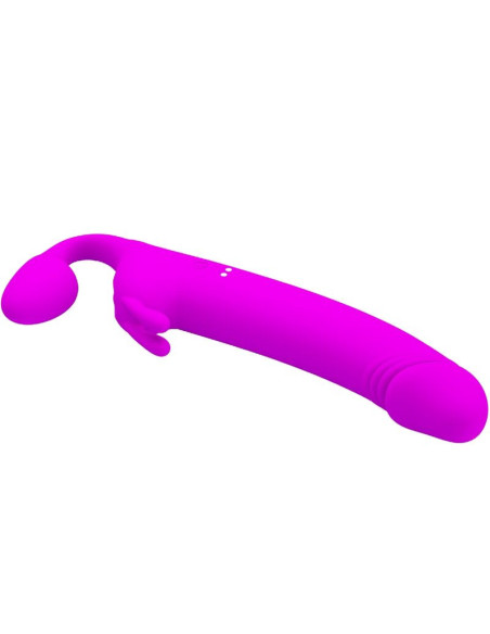 PRETTY LOVE - ZANINI STRAPLESS STRAP-ON 10 VIBRATIONS PURPLE