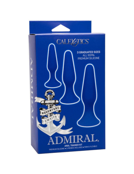 CALEXOTICS - ADMIRAL KIT 3 ANAL PLUG BLUE