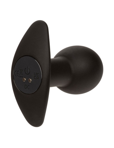 CALEXOTICS - ROCK BOTTOM ANAL PLUG 10 VIBRATIONS SILICONE BLACK
