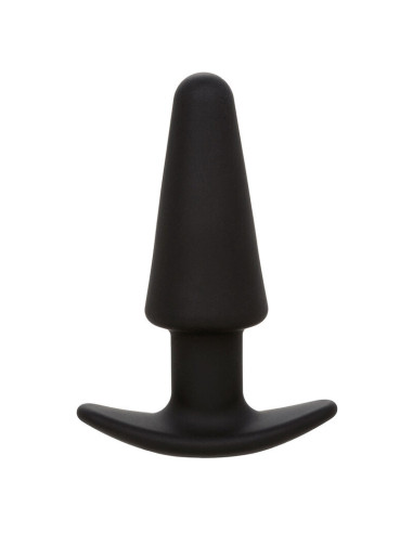 CALEXOTICS - ROCK BOTTOM TAPERED ANAL PLUG 10 VIBRACIONES SILICONE BLACK