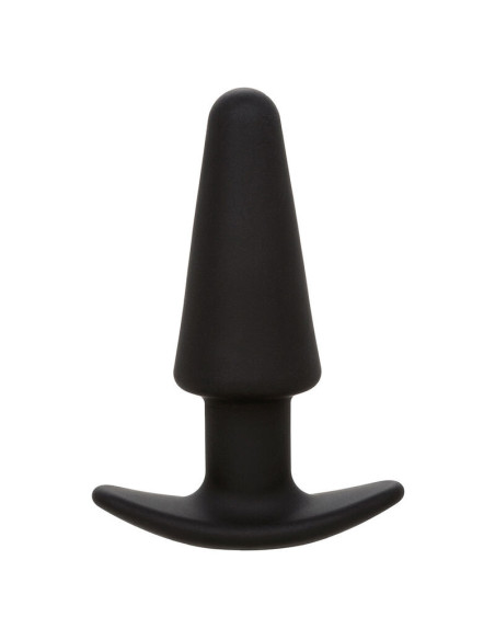 CALEXOTICS - ROCK BOTTOM TAPERED ANAL PLUG 10 VIBRACIONES SILICONE BLACK