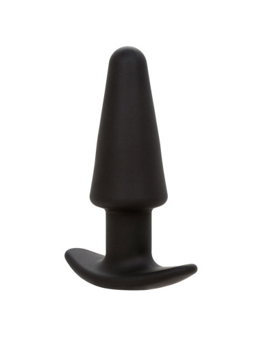CALEXOTICS - ROCK BOTTOM TAPERED ANAL PLUG 10 VIBRACIONES SILICONE BLACK