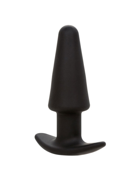 CALEXOTICS - ROCK BOTTOM TAPERED ANAL PLUG 10 VIBRACIONES SILICONE BLACK