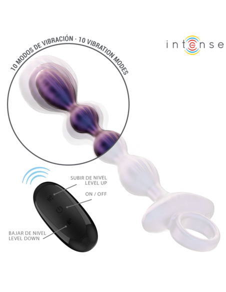 INTENSE - JACKIE VIBRUOJAMAS ANALINIS KAIŠTIS, 1 MODELIS, NUOTOLINIO VALDYMO PULTAS