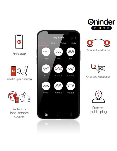 ONINDER CUTE - LOVE BUTT VIBRATING ANAL PLUG DILATOR - FREE WORLDWIDE APP