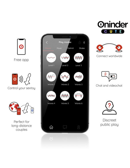 ONINDER CUTE - LOVE BUTT VIBRATING ANAL PLUG DILATOR - FREE WORLDWIDE APP