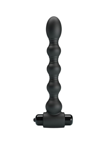 PRETTY LOVE - LYNN SILICONE ANAL PLUG 10 VIBRATIONS BLACK