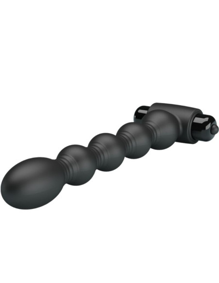PRETTY LOVE - LYNN SILICONE ANAL PLUG 10 VIBRATIONS BLACK