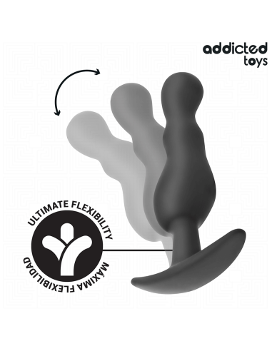 ADDICTED TOYS - 3 ANALINIŲ KAMŠČIŲ RINKINYS, SILIKONINIS, 1 MODELIS
