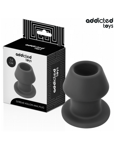 ADDICTED TOYS - EXTREME HOLLOW ANAL PLUG SILICONE SIZE S 7.5 CM