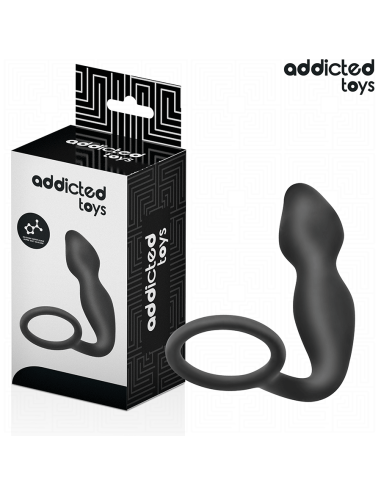 ADDICTED TOYS - ANALINIS KAIŠTIS SU ŽIEDU, SILIKONINIS, MODELIS 2