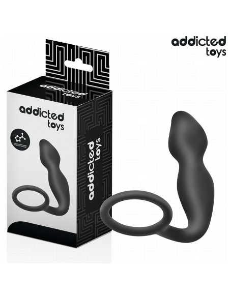 ADDICTED TOYS - ANAL PLUG WITH RING SILICONE MODEL 2