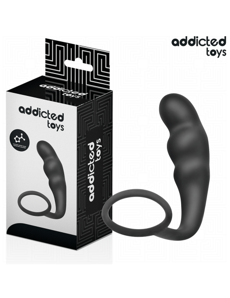 ADDICTED TOYS - ANAL PLUG WITH RING SILICONE MODEL 4