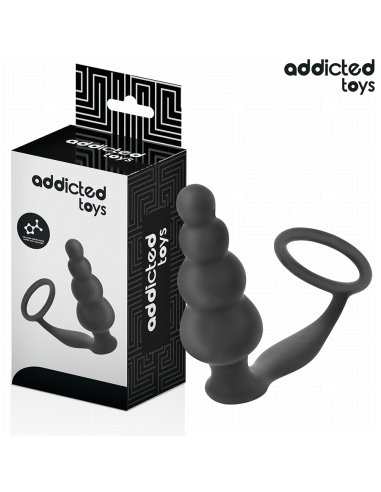 ADDICTED TOYS - ANALINIS KAIŠTIS SU ŽIEDU, SILIKONINIS, MODELIS 5