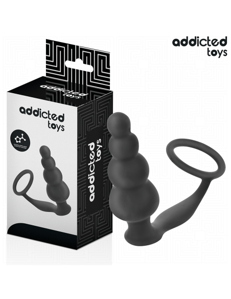 ADDICTED TOYS - ANALINIS KAIŠTIS SU ŽIEDU, SILIKONINIS, MODELIS 5
