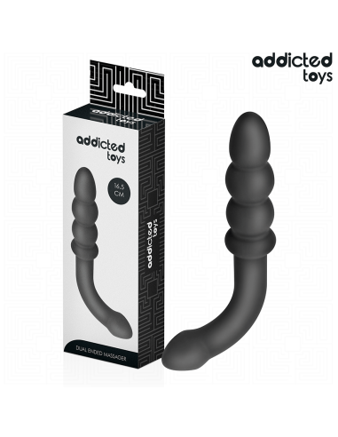 ADDICTED TOYS - DOUBLE ANAL MASSAGER SILICONE 16.5 CM