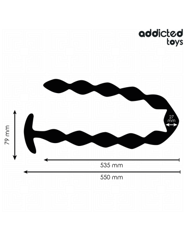 ADDICTED TOYS - YPAČ ILGAS SILIKONINIS ANALINIS KAIŠTIS