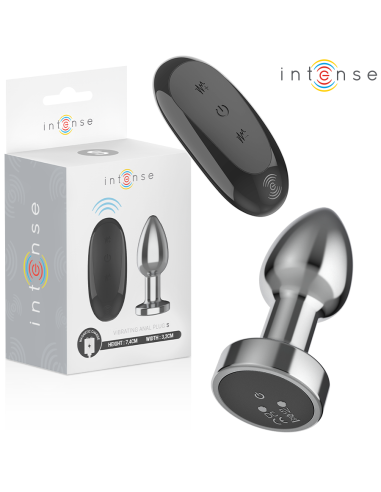 INTENSE - ANAL PLUG 10 VIBRATIONS METAL WITH REMOTE CONTROL S
