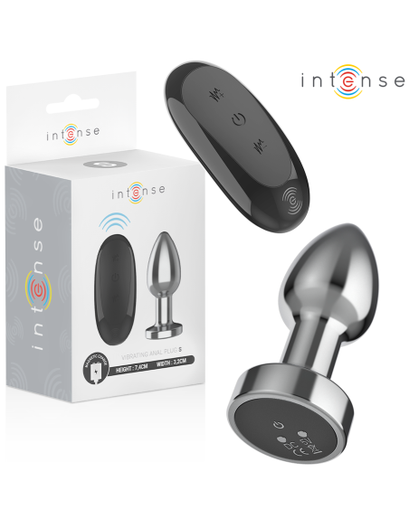 INTENSE - ANAL PLUG 10 VIBRATIONS METAL WITH REMOTE CONTROL S
