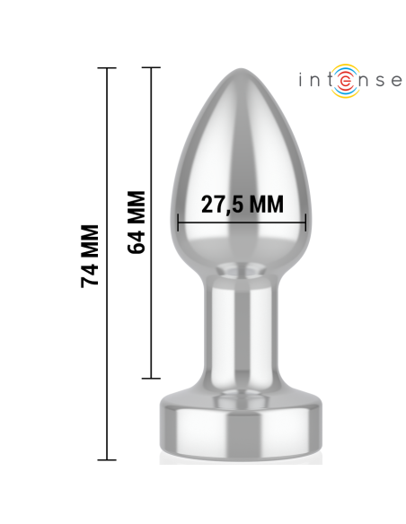 INTENSE - ANAL PLUG 10 VIBRATIONS METAL WITH REMOTE CONTROL S
