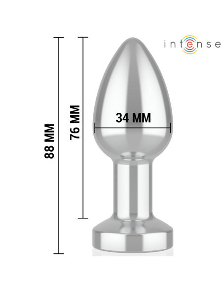 INTENSE - ANAL PLUG 10 VIBRATIONS METAL WITH REMOTE CONTROL M
