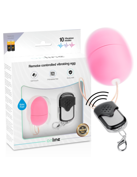 ONLINE - REMOTE CONTROL VIBRATING EGG S PINK