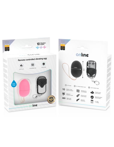ONLINE - REMOTE CONTROL VIBRATING EGG S PINK