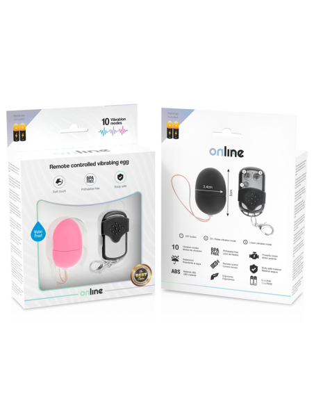 ONLINE - REMOTE CONTROL VIBRATING EGG S PINK