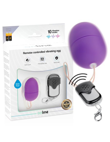 ONLINE - REMOTE CONTROL VIBRATING EGG S PURPLE