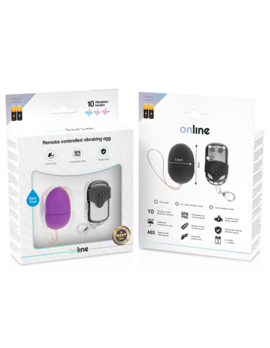 ONLINE - REMOTE CONTROL VIBRATING EGG S PURPLE