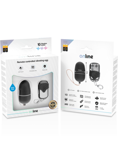 ONLINE - REMOTE CONTROL VIBRATING EGG M BLACK