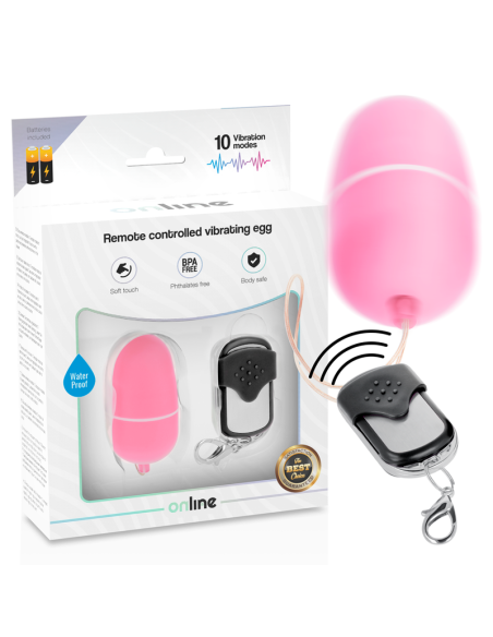 ONLINE - REMOTE CONTROL VIBRATING EGG M PINK