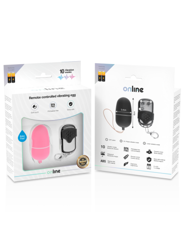 ONLINE - REMOTE CONTROL VIBRATING EGG M PINK