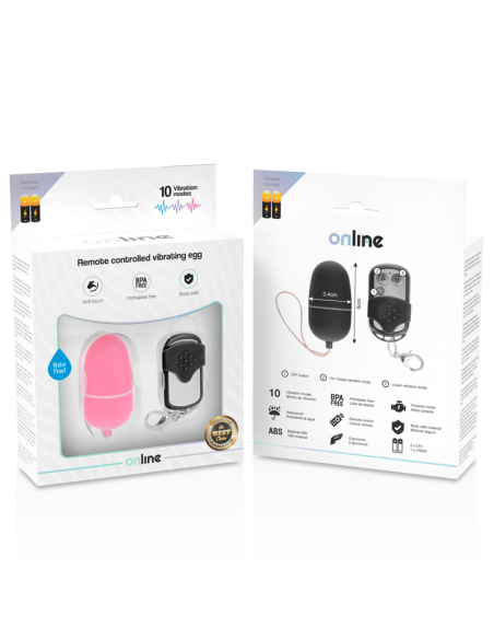 ONLINE - REMOTE CONTROL VIBRATING EGG M PINK