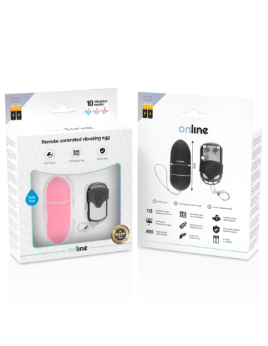 ONLINE - REMOTE CONTROL VIBRATING EGG L PINK