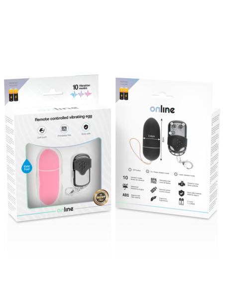 ONLINE - REMOTE CONTROL VIBRATING EGG L PINK