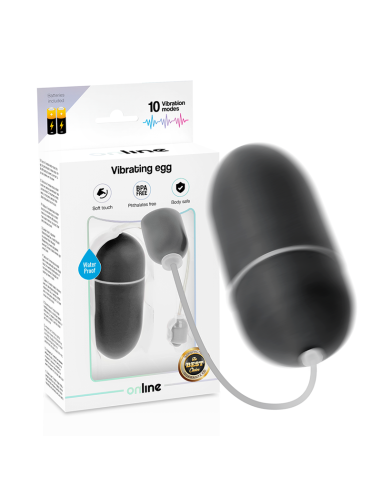 ONLINE - WATERPROOF VIBRATING EGG BLACK