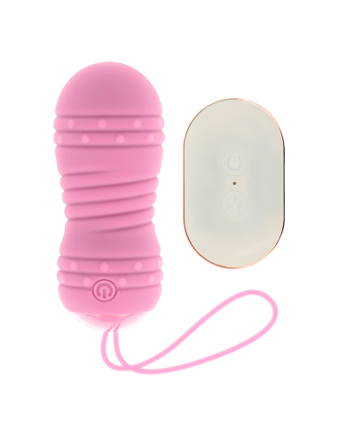 OHMAMA - REMOTE CONTROL EGG 7 MODES ROTATION PINK