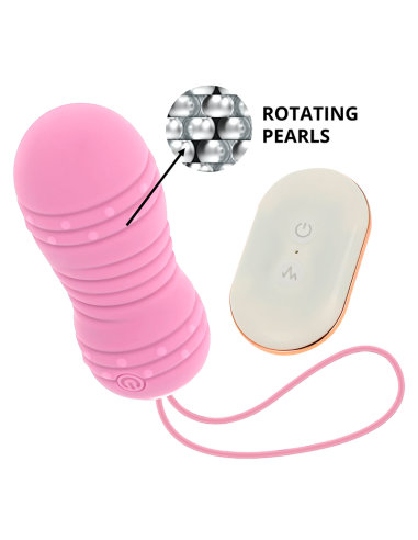 OHMAMA - REMOTE CONTROL EGG 7 MODES ROTATION PINK