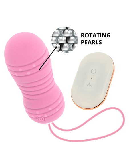 OHMAMA - REMOTE CONTROL EGG 7 MODES ROTATION PINK