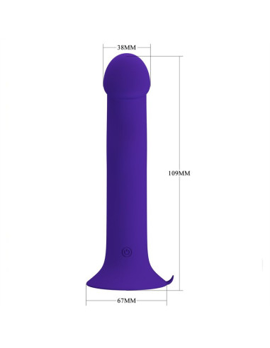 PRETTY LOVE - MURRAY YOUTH VIBRATING DILDO and RECHARGEABLE VIOLET