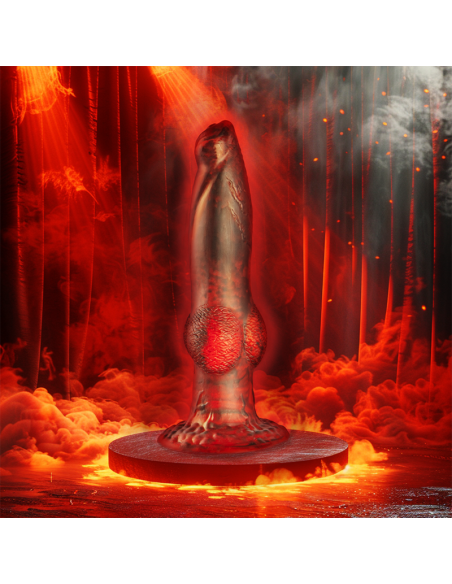 EPIC - PROMETHEUS DILDO TITAN IN FLAMES RECHARGEABLE REMOTE CONTROL