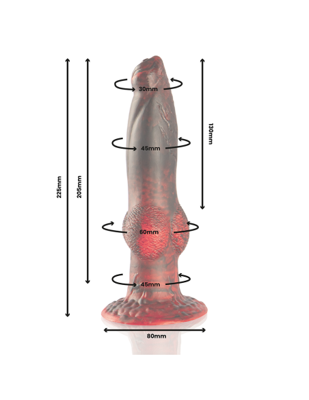 EPIC - PROMETHEUS DILDO TITAN IN FLAMES RECHARGEABLE REMOTE CONTROL