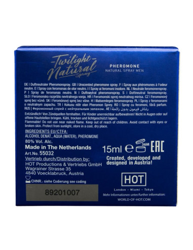 HOT - TWILIGHT PHEROMONE NATURAL MEN 15 ML