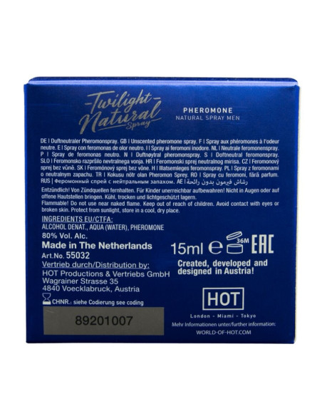HOT - TWILIGHT PHEROMONE NATURAL MEN 15 ML