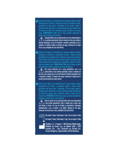 CONTROL - LUB GELIS NATŪRALUS LUBRIKANTAS 75 ML