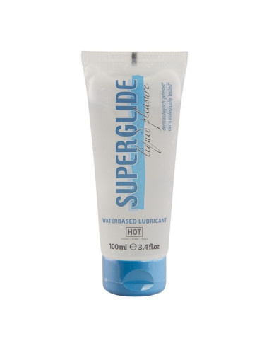 HOT - SUPERGLIDE LIQUID PLEASURE VANDENS PAGRINDU PAGAMINTAS LUBRIKANTAS 100 ML