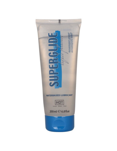 HOT - SUPERGLIDE LIQUID PLEASURE VANDENS PAGRINDU LUBRIKANTAS 200 ML