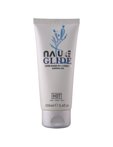 HOT - NATURE GLIDE VANDENS PAGRINDU PAGAMINTAS LUBRIKANTAS 100 ML